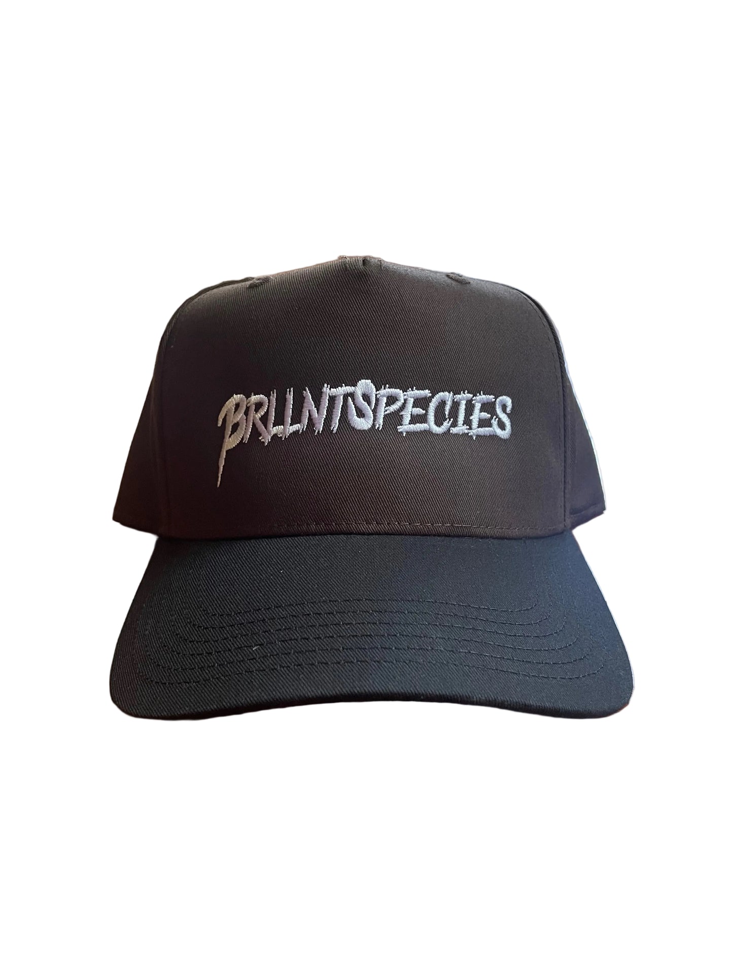 Brwn & BLK BS script cap