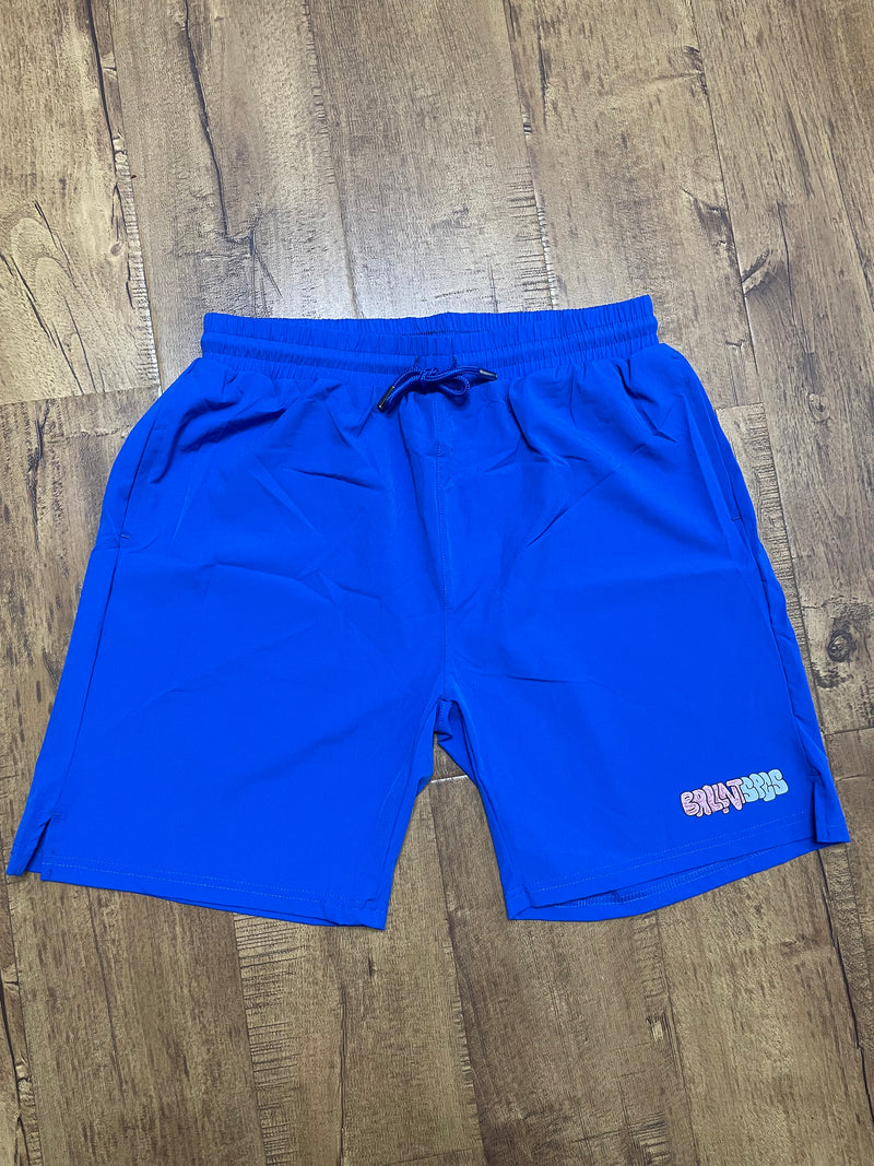 HUSSLE BLUE BS SHORTS