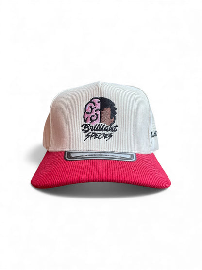 Corduroy Red & White