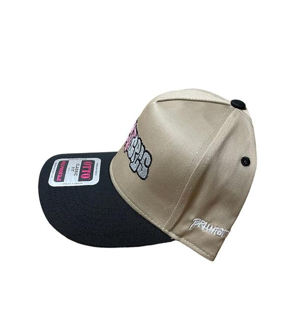 Khaki & BLK BRLLNTSPCS CAP