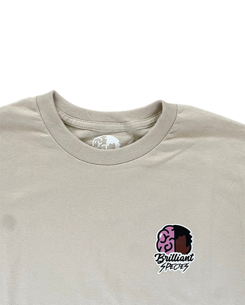 Tan pocket logo t-shirt