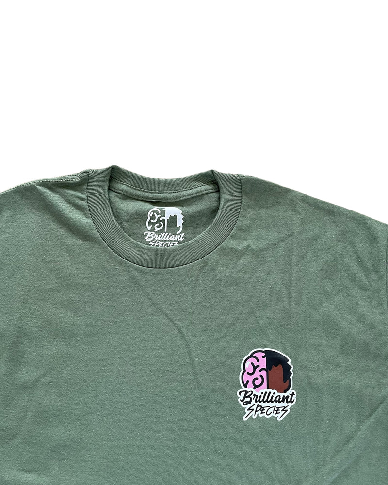 Olive Pocket Logo T-shirt